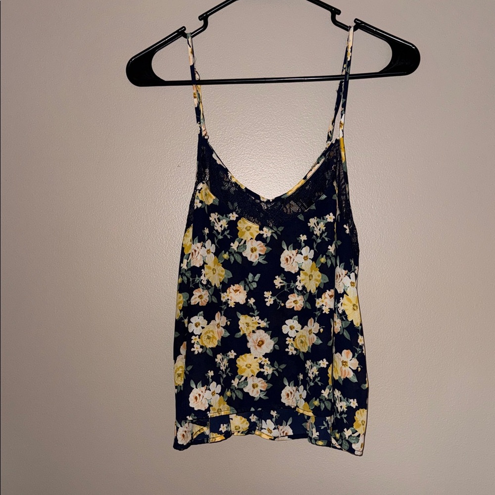 Forever 21 Navy Floral Camisole